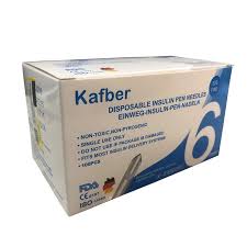 سرسوزن قلم انسولین کافبر سایز6میلیمتر 100عددی